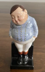 Royal Doulton Figurine FAT BOY Retired England Dickens Series Mint Condition. Sorry there is some glare in the photos....