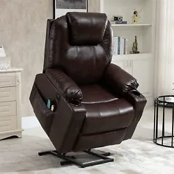 ✔️Clean Easily & Durable Material - This power recliner features high-quality faux leather for easy cleaning while...