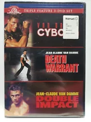Van Damme Triple Festure: Cyborg, Death Warrant, Double Impact DVD 3 DVD Set.