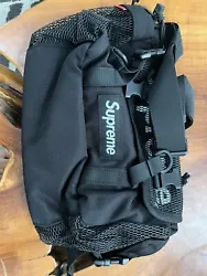 Brand New Supreme Cordura Waist Bag black 20S/S. With shoulder strap