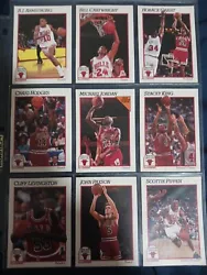 1991 Hoops Chicago Bulls Lot Of 9. All In great condition
