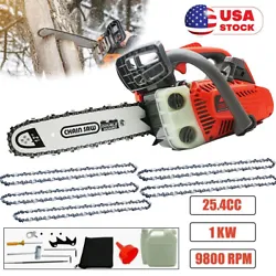 25.4cc Gas Top Handle Chainsaw with 12