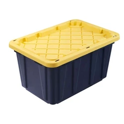 Storage containers nest when empty to save space. 7 Gal:H 9.89 in, W 12.79 in, D 19.16 in. 12 Gal:: H 12.5 in, W 16.3...