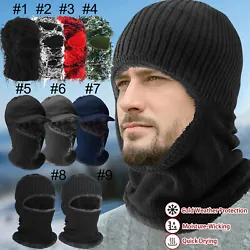 Designed based on human face, Protect your face, nose, neck from wind and cold. Very warm, stretchable and lightweight...