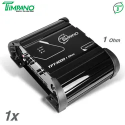 Timpano 3000 Watts Car Audio Amplifier Full Range TPT-3000 1 Ohm – 1 Channel Compact 12 volts Monoblock Full Range...
