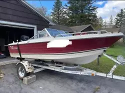 1976 Crestliner 17 With Trailer Registration only Boat is seaworthy, steering needs some lube and motor could us a tune...