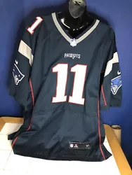 New England Patriots Jersey Mens XL 52 Blue #11 Julian Edelman NFL Nike On Field. Only worn a couple times. Still in...