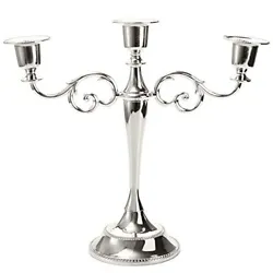 The tall candlestick holder will allow you to provide a perfect amount of light illumination from the 3 candles....