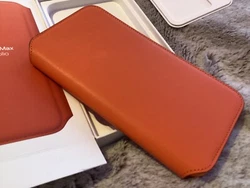Véritable Apple IPHONE Xs Max Portefeuille Cuir Folio Étui Rabattable.