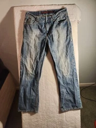 Rock & Roll Cowboy Jeans 34x32 Mens Blue Double Barrel Straight Blue Bootcut. Relaxed Straight leg. Jeans have some...