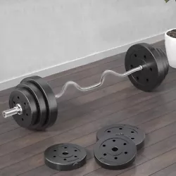 The weight-bearing level is suitable for family fitness. FitsOlympic weight plates and boasts 176 LB capacity. Overall...