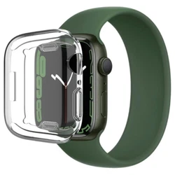 Coque de protection ultra-transparente en TPU silicone souple fine et légère pour Apple Watch Series SE 6 5 4 44mm....