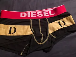NEW Diesel Mens High Rise Cut Size Xl Saying On Back Boxer Trunk -. Shipped with USPS Ground Advantage.