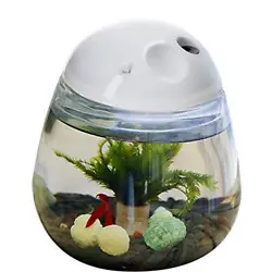 ⭐DESKTOP DECORATION: Betta fish tank is a great desktop decoration that relieves your visual fatigue. Prefect for...