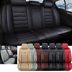 ♦Material: PU leather. Full Coverage : The headrest and seat covers are covered fully, its not easy to get dirty,the...