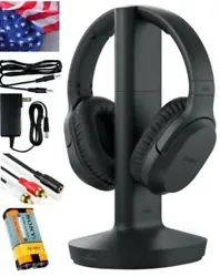 NEW Sony WH-RF400 Wireless Home Theater Headphones Black for Watching TV.Open box.Box may have some tear and wearsWe...