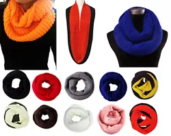Fashion is forever with a soft and luxurious knit infinity scarf. Ideal accessory for this winter season | Length...