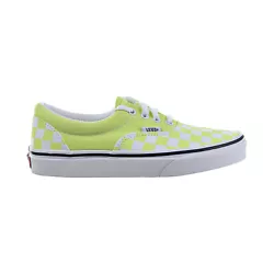 Vans Era Checkerboard Mens Shoes Sharp Green-True White vn0a4bv4-vxkClassic lace-up skate shoeUppers of canvas or...