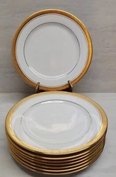 Contemporary Fine China by Noritake dessert plate in the Majestic Gold Pattern. There are 8 available, price is per...