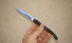 Fabriqué dans les années 80, ce couteau na jamais servi; état neuf.