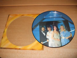 ABBA - Voulez Vous. Showing only minor signs of use. records in Die Cut sleeve. Rare original French Picture Disc LP...