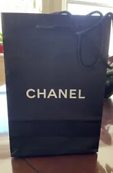 CHANEL SMALL RETAIL BAG. 10”x 7” x 3”PREOWNED