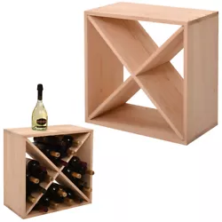 Constructed with durable fir, our 24-bottle wine rack has beautiful wood grain and unique aroma. Besides, each modular...