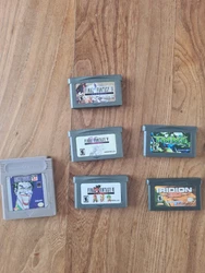 LOT JEUX REPRO NINTENDO GAME BOY ADVANCE GBA.  Batman game boy  Final fantasy 4 -5 -6   TMNT TORTUE NINJA  IRIDION 3D ...