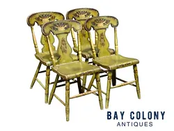 The painted surfaces are everything with these chairs and this wonderful set has only the most minimal paint loss and...