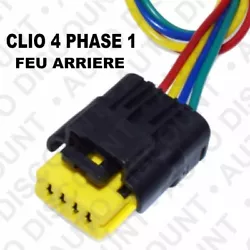 POUR RENAULT CLIO 4 PHASE 1. Kit 1 pièce réparation connecteurs pour platine porte ampoule feu arrière. Elle ne peut...