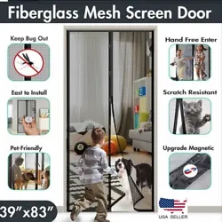 🇺🇸Opens and closes automatically - The 39 in. Magnetic Screen Door. 1 unit of Magnetic Screen door. Perfect for a...