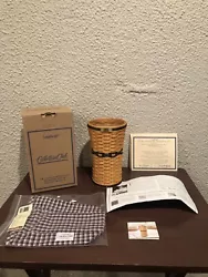 MINI LONGABERGER 2003/2004 J.W. COLLECTION UMBRELLA BASKET/BOX/COA. In great condition! I do have other longaberger...