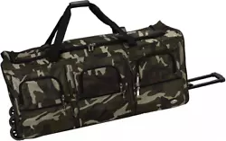 Travel in style with this great soft-sided rolling duffel bag. Bag features a heavy duty polyester construction. Made...