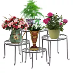 Material: Wrought iron. Hollow Design--The hollow out design can help to drain the water out from the planter and let...