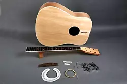 Everything you need to build your own full sized, fully functional acoustic guitar. Only thing not provided is...