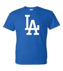 LA Dodgers Logo T-Shirt. Color:CHECK OUT OUR SELECTION OF COLORS. All sizes are quoted in US sizes.