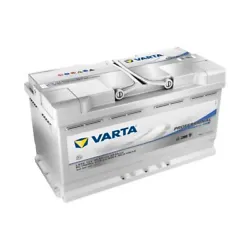Batterie DUAL PURPOSE AGM COMPACT 95Ah VARTA. • Batterie conçue pour les camping-cars, caravanes, ou bateaux. •...