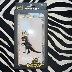 Jean-Michel Basquiat Dinosaur Crown iPhone 12/12 Pro Protective Cell Phone Case.