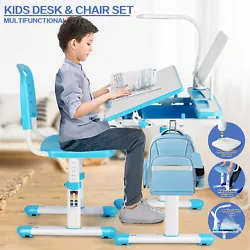✍ Both desk and chair are height adjustable to keep up with your fast growing kids, can easily satisfy children at...