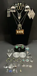 Southwestern, Native American, Meso-American Costume Jewelry Lot Turquoise. This lot is full of Native American and...