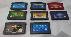 GBA Game Lot of 8 Gameboy Advance Zelda Mario Party Advance & More * Read *.  Includes: 1. Mario Party Advance -...
