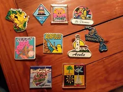 Vintage Destination Refrigerator Magnets Lot [10 Magnets].[UBB3] Your getting exactly what is in the photos,  these 10...