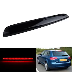 Descriptif:   *1x LED arrière lentille Noir Objectif feu de stop freinage de haut niveau pour Audi A3 8P 5D *Temp...