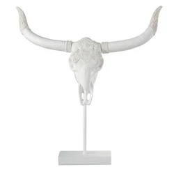 Statue Crane. Couleur : Blanc. Facile dentretien & dutilisation. Tendance & Moderne.