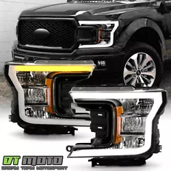 F150 XL | XLT | Lariat Pickup Truck w/ Halogen Headlight Model. Not Compatible w/ Factory LED Headlight Models. Onyx...