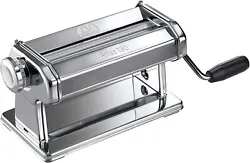 The Atlas 180 rolls out smooth sheets of pasta dough, adjustable up to 180mm wide, for a variety of pasta dishes....