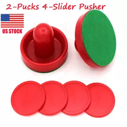 2 Air Hockey Pusher. Product Category: Air Hockey Accessory. 4 Air Hockey Puck. -- Mini style for children table,...