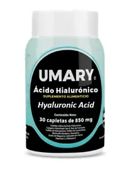 Hyaluronic Acid 30 caplets 850 mg each. Net Content: 1 bottle with 30 caplets of 850 mg. What is hyaluronic acid?. As...