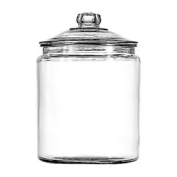 The 2-Gallon Glass Jar features an attractive design with a sturdy lid, accented with a knob-style handle on top that...