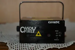 Projecteur Laser Ghost Candy Fire 12 effets firefly 3 sources Laser : Red 200 mm Watts / Green 50 mm Watts / Blue 150...